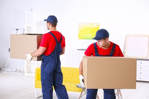 House removalists in Tooting loading furniture into a moving van