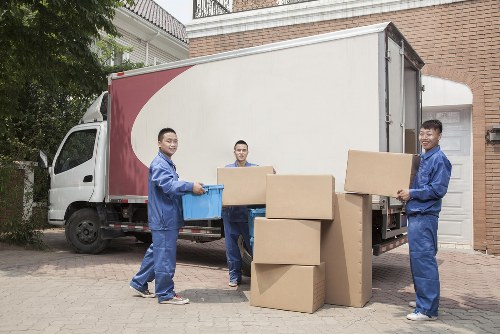Customer completing a secure Man And Van Tooting payment