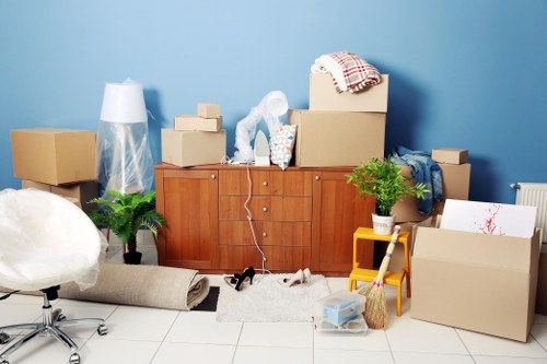 Commercial moving team planning a business relocation in Tooting