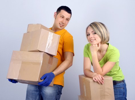 Packing and moving boxes prepared by a Tooting removals team