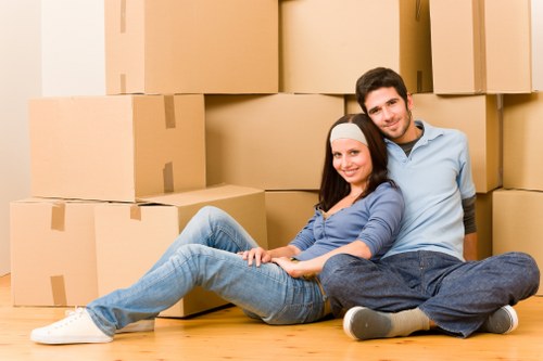 Local man and van team organizing a move in South London