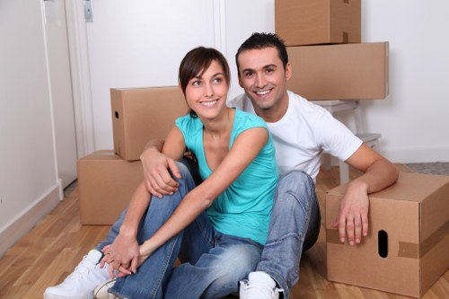 Removal team assisting with a home move in Tooting
