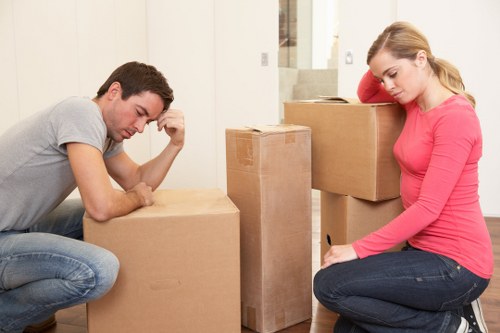 Packed moving boxes and relocation supplies for Tooting removals