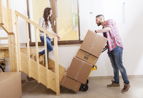 Business relocation transport van supporting office removals in Tooting
