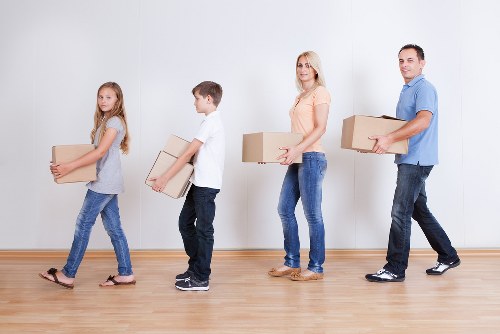 Organised moving boxes prepared by packing services in Tooting