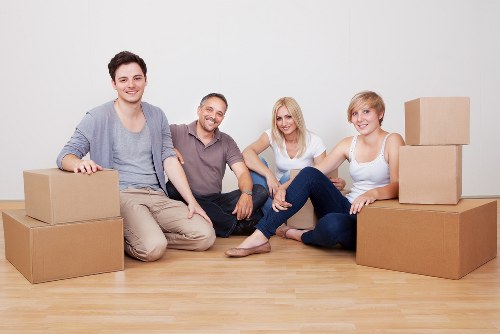 Encryption and protected online payment symbol for moving services