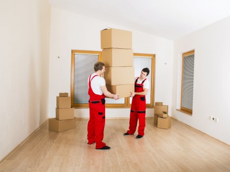 Loading furniture into a hire truck for a Tooting house move